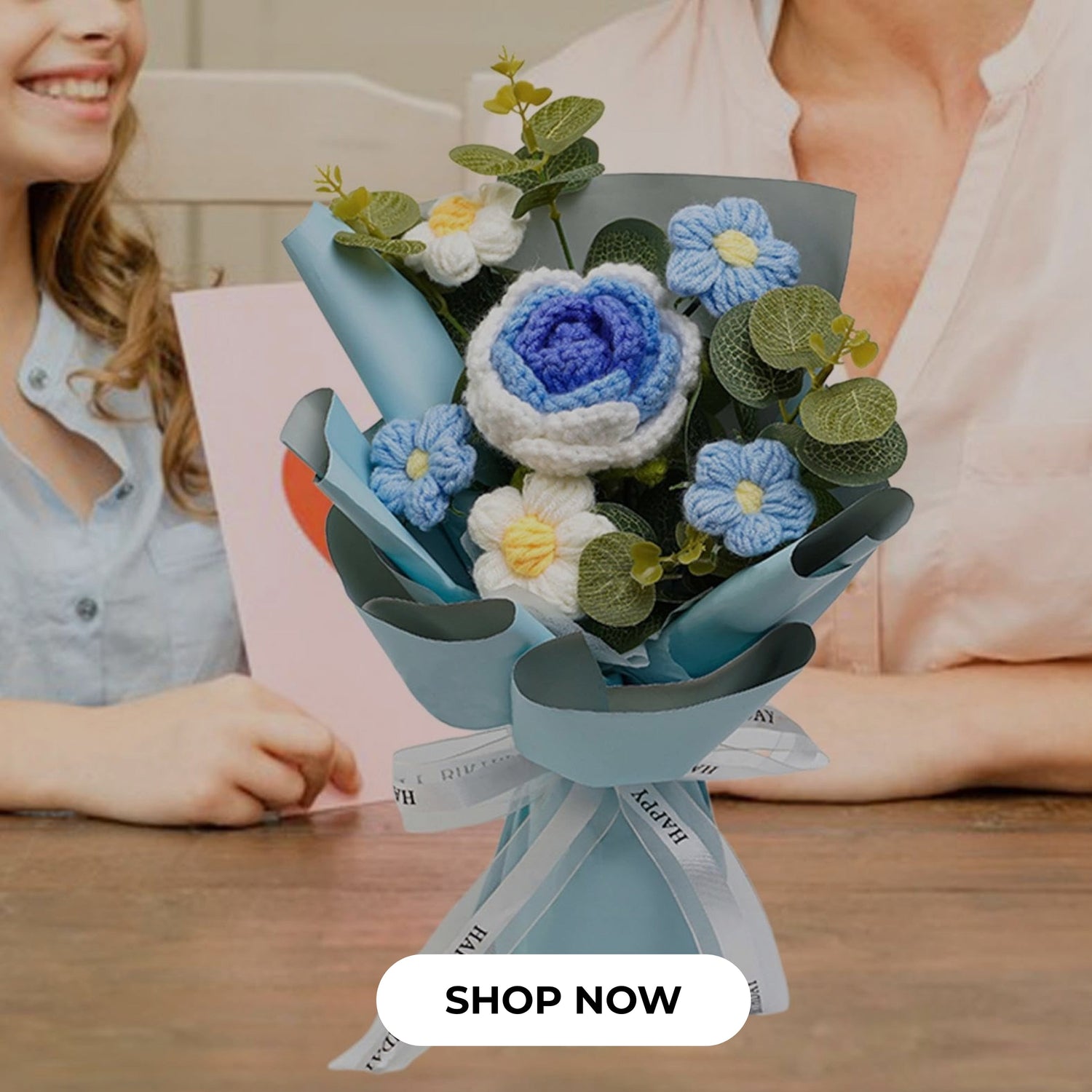 Knit Crochet Flowers