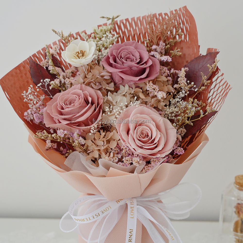 Antique Pink Dried Roses