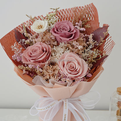 Antique Pink Dried Roses