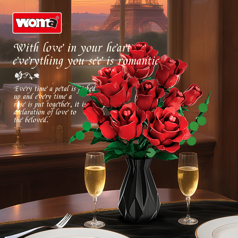 Red Rose Building Blocks