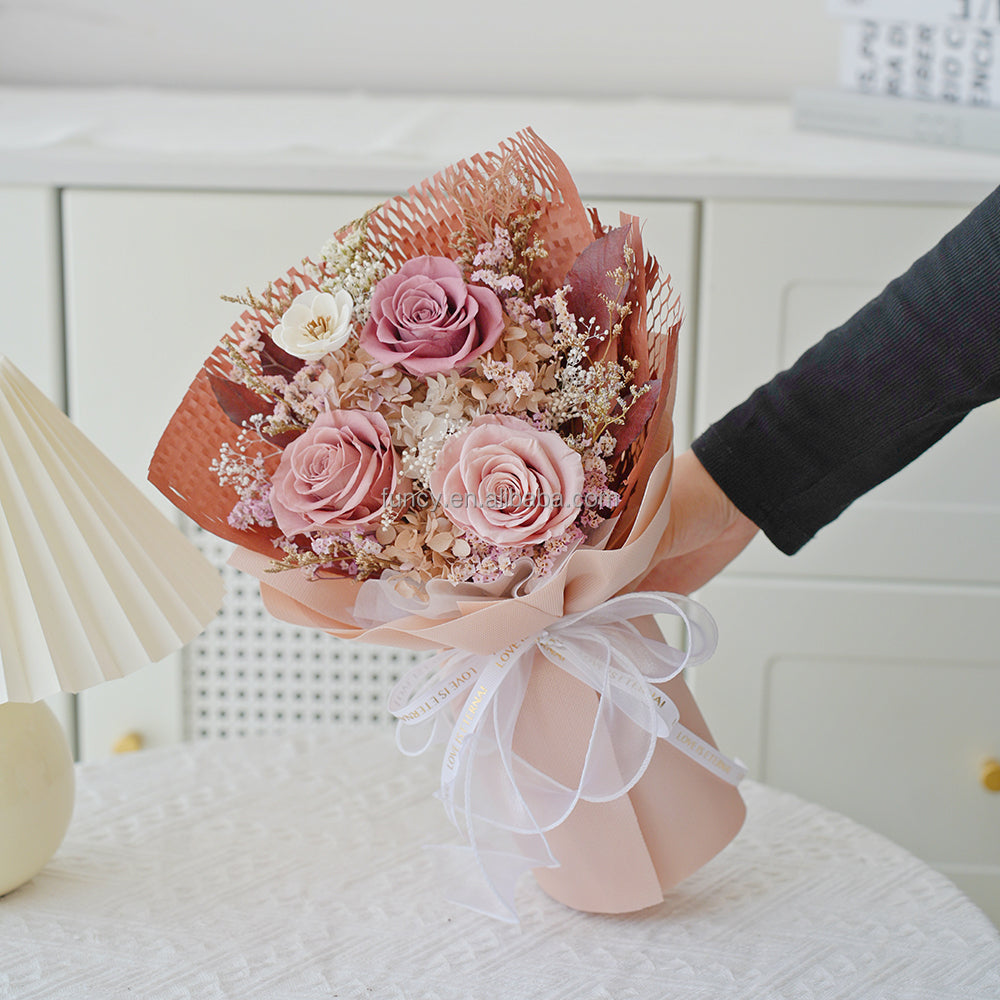 Antique Pink Dried Roses